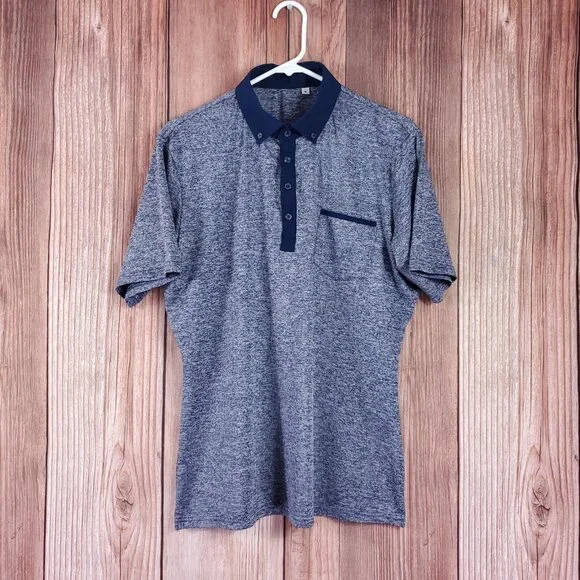 State Liberty Mens Medium Athletic Fit Performance Tech 4 Way Stretch Polo Shirt - Picture 2 of 14